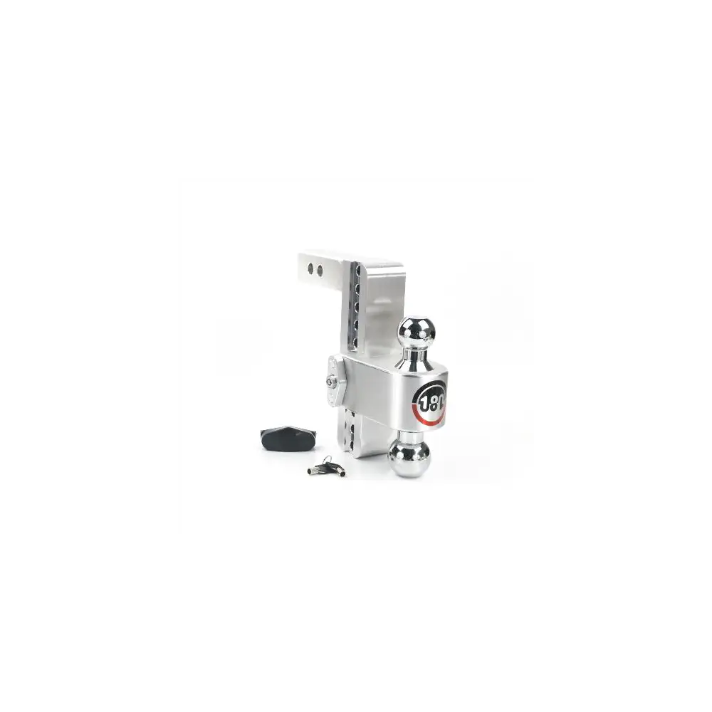 180 Degree Drop Hitch w/ Combo Ball - 8" Drop for 2" Shank- 12.5K Cap - WEICTB8-2